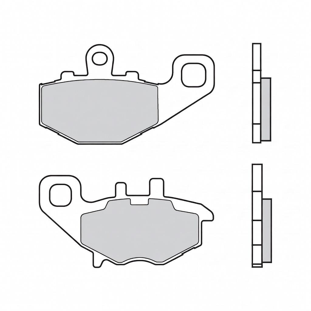 Pastiglie Freno Brembo Rossa Sinterizzate - 07KA16SP - Kawasaki ZX-6RR Ninja 600, KLE Versys 650, ER-6F/6N 650, ZX-10R Ninja 1000, Z1000