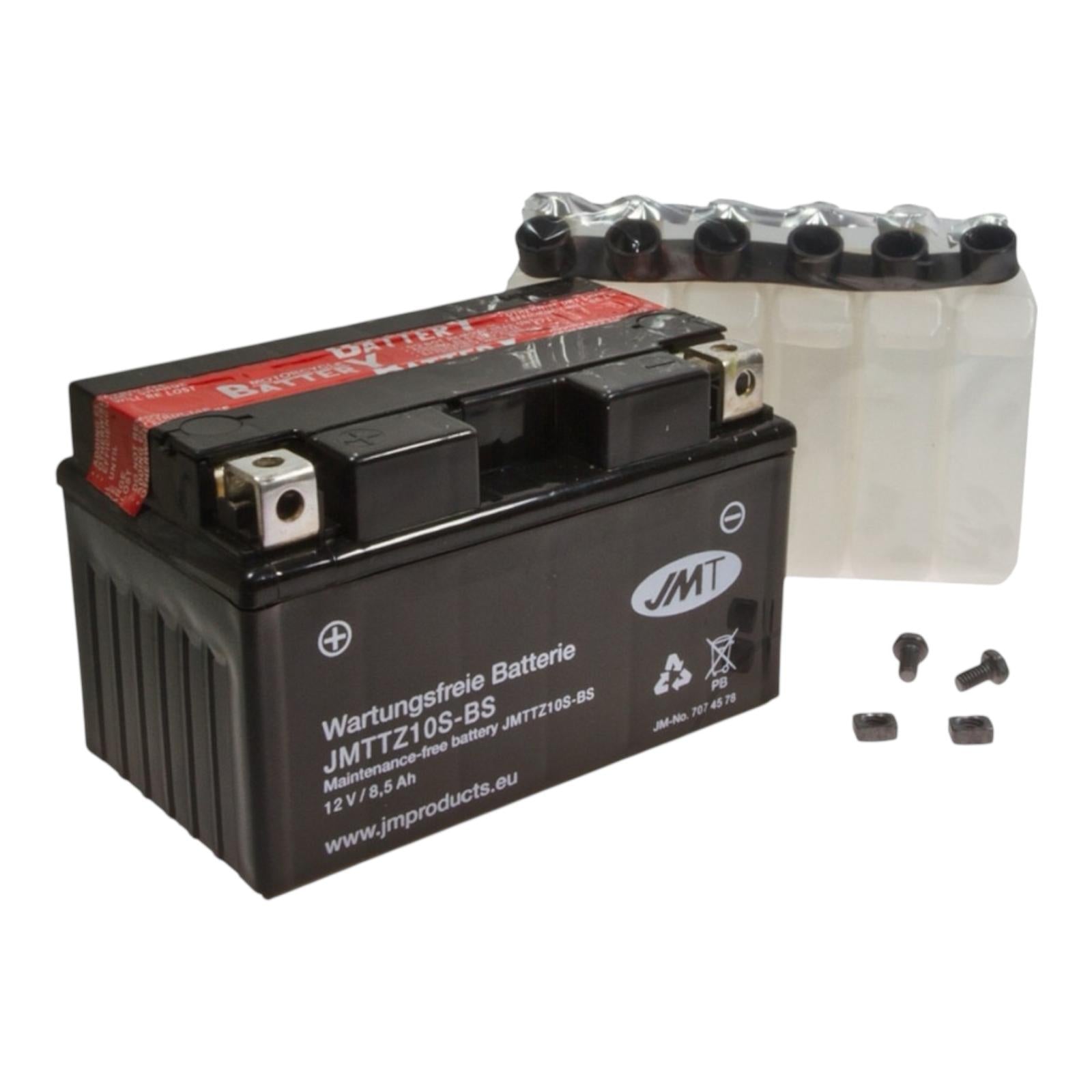 Batteria Moto JMT JMTTZ10S-BS 12V 8,5Ah - Senza Manutenzione - Acido Incluso