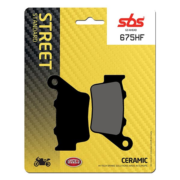Pastiglie Freno SBS 675HF - Kit coppia 77,9x41,1x9,2mm - Aprilia Pegaso 650, BMW F800 GS , Honda NX Dominator 650, Husqvarna WR 300 2T, KTM Duke 125, Duke 690 R, Yamaha XT660Z Tenere, Ducati