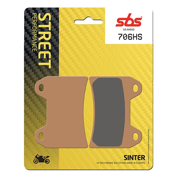 Pastiglie Freno SBS 706HS - Aprilia, BMW, Ducati, KTM, Moto Guzzi, MV Agusta