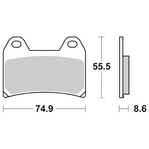 Pastiglie Freno SBS 706HS - Aprilia, BMW, Ducati, KTM, Moto Guzzi, MV Agusta