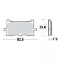 Pastiglie Freno Anteriori TRW MCB888SV Sinterizzate - Honda CB/CBR 125/300/650, Africa Twin 1000/1100, X-ADV 750, Forza 750, NT 1100