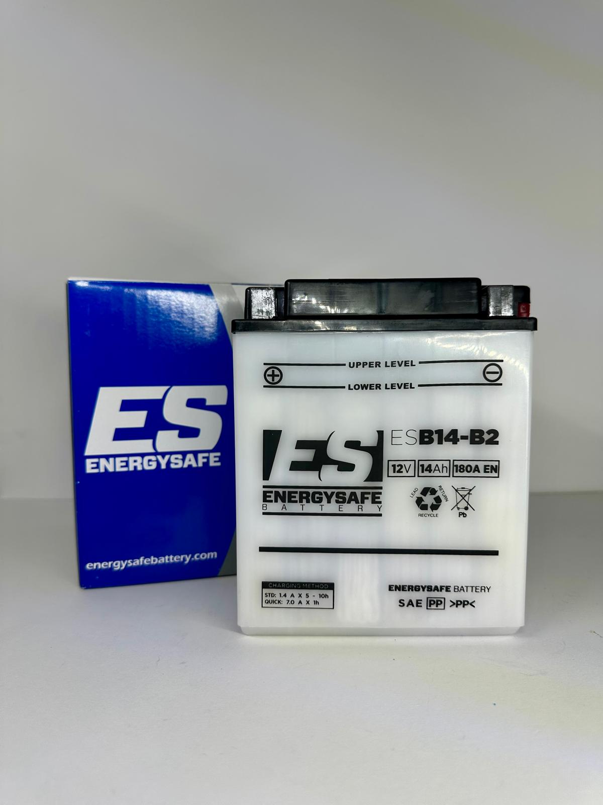 Batteria Moto Energysafe ESB14-B2 12V 14Ah 180A - Con Manutenzione - Acido Incluso
