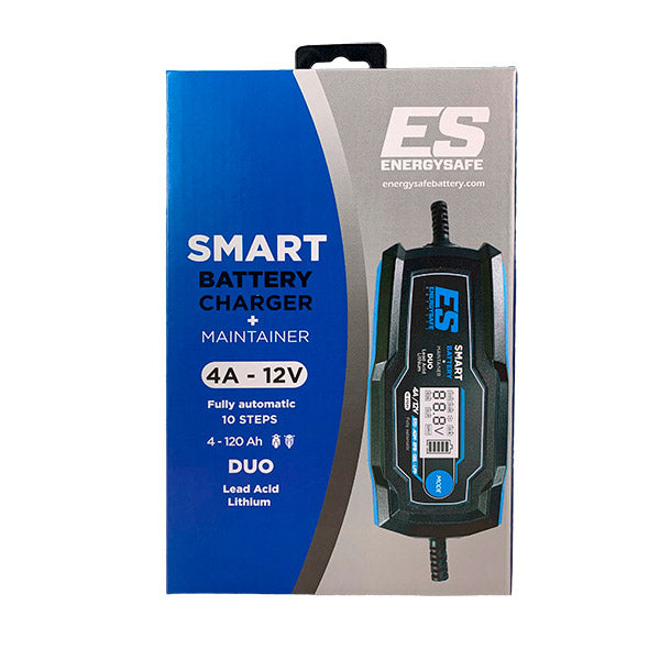 Caricabatterie Moto Energy Safe Smart Duo 4A 12V - STD AGM EFB GEL LiFePO4 IP65
