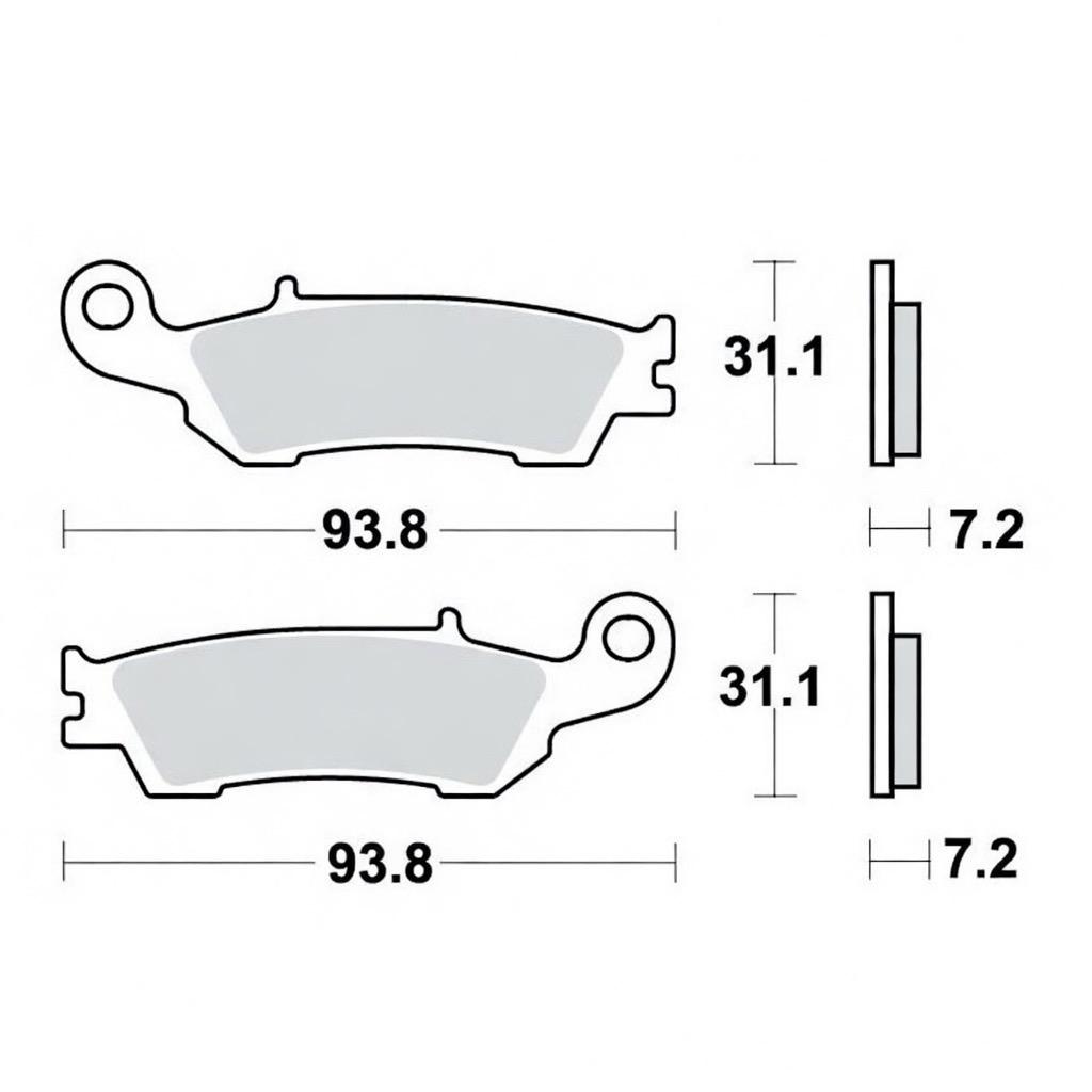 Pastiglie Freno Yamaha WR, YZ, YZ-F - MCB791EC