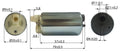 Pompa Carburante Elettrica Sommersa (In-Tank) - Honda NC700/750, Kawasaki Ninja/Vulcan/ZX10R/GTR, Suzuki Burgman 400/GSX-R