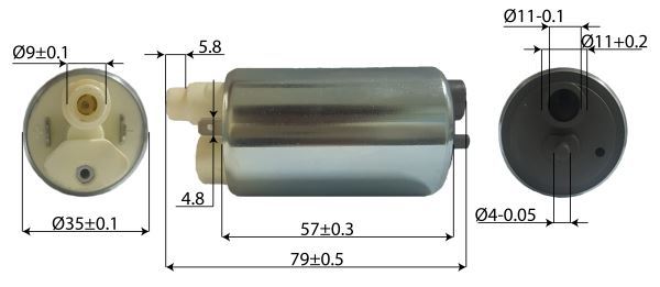 Pompa Carburante Elettrica Sommersa (In-Tank) - Honda NC700/750, Kawasaki Ninja/Vulcan/ZX10R/GTR, Suzuki Burgman 400/GSX-R