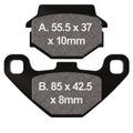 Pastiglie Freno EBC SFAC 067 - Husqvarna WR 125, Kawasaki KMX 125, KLR 650, Kymco Agility R16+ 125, Yamaha TDR 125