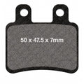 Pastiglie Freno EBC SFAC350 - 50x47,5x7mm - Peugeot Elystar 125/150, Sherco Supermotard 2T 50, Yamaha DT 50 R SM, XT 125 R