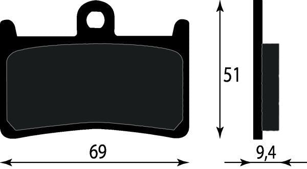 PASTIGLIE FRENO PLATINUM SERIES COMPATIBILE YAMAHA XP T-MAX 500 530 ANT