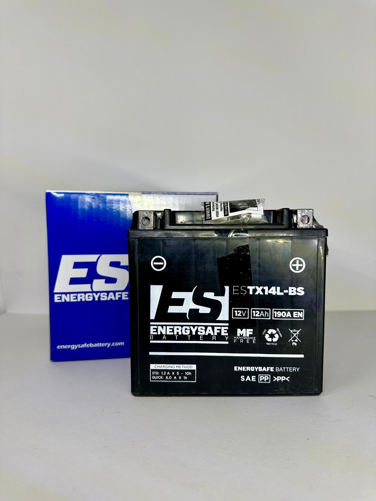 Batteria Moto Energysafe ESTX14L-BS 12V 12Ah 190A - Senza Manutenzione - Acido Incluso