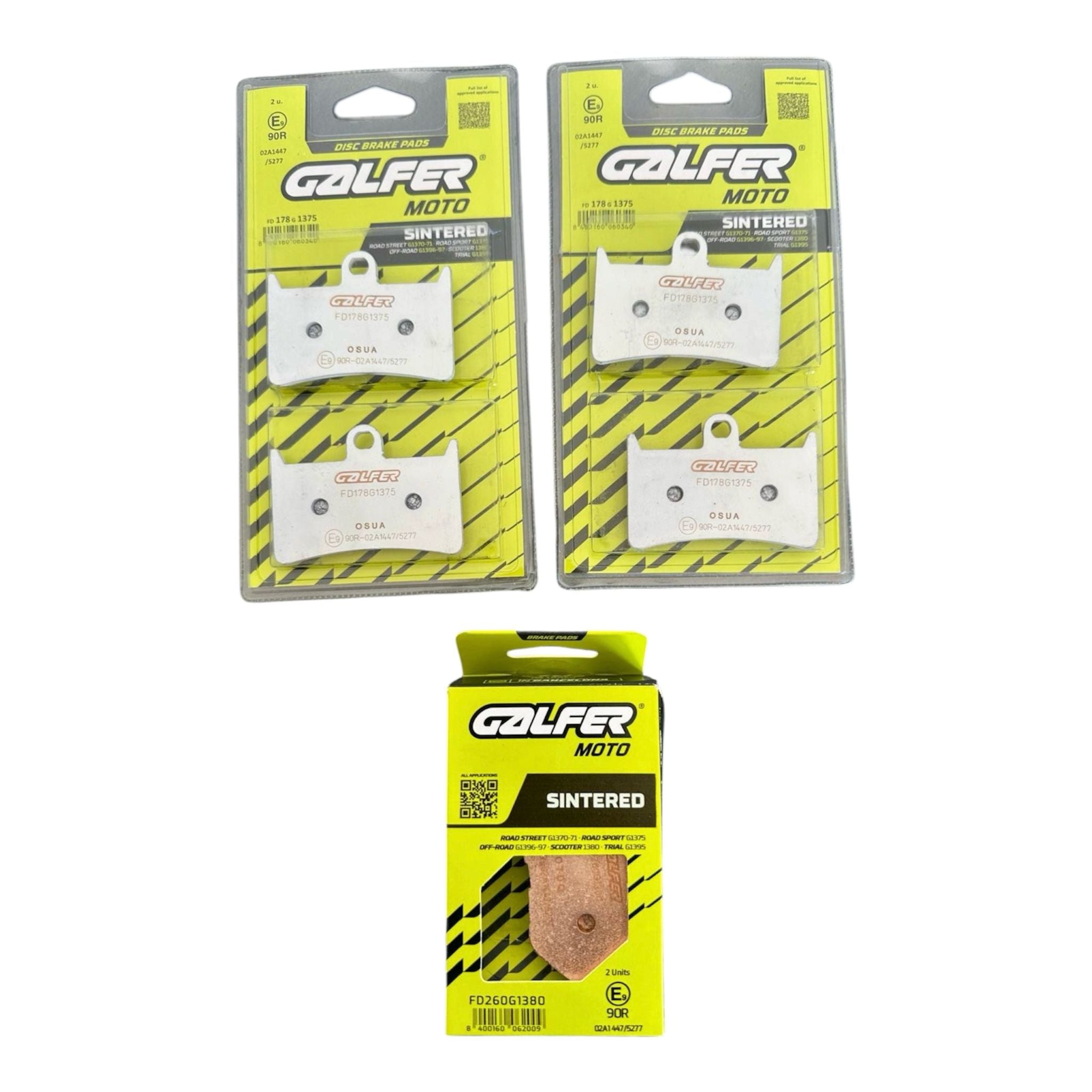 Coppia Dischi Freno Ant & Post Galfer 300mm Pastiglie TMAX 530 560 2015-2022/24