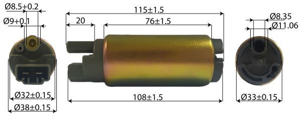 Pompa Carburante Elettrica Sommersa (In-Tank) - Aprilia, BMW, Piaggio, Gilera, Peugeot, Harley Davidson