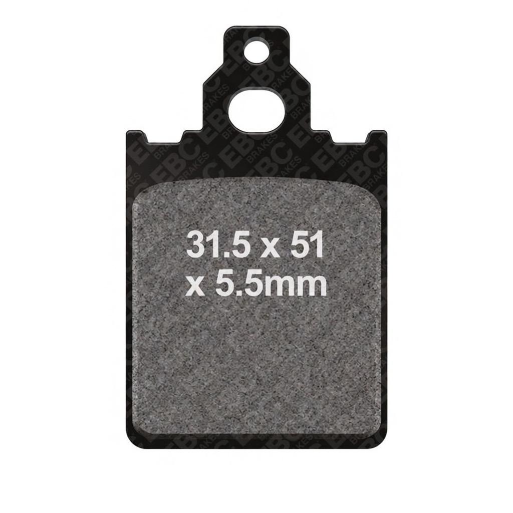 Pastiglie Freno EBC SFA186 - 31,5x51x5,5mm - Italjet Formula 50/80/125, LML Star 125/150 2T, Piaggio Skipper 125/150